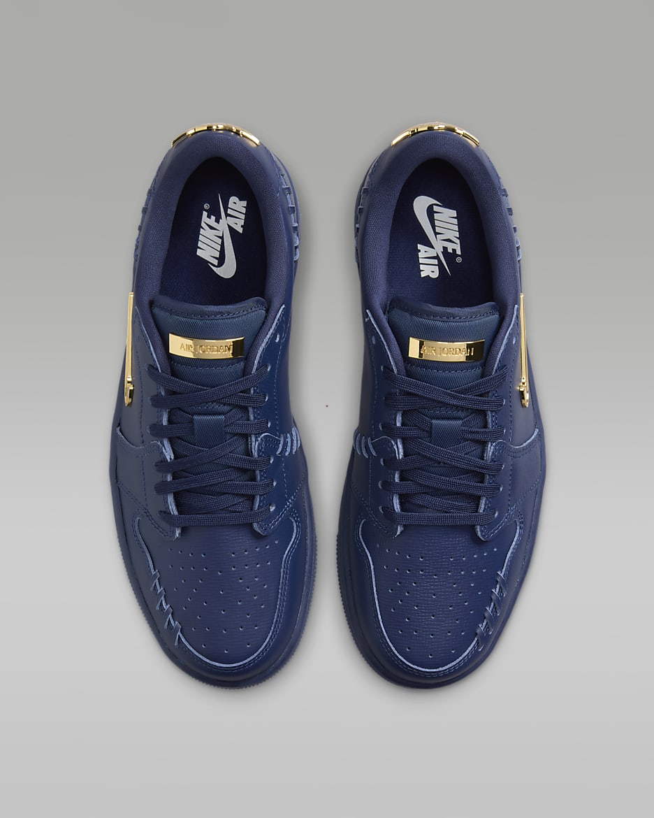 Air Jordan 1 Low Method of Make Schuh - Midnight Navy/Midnight Navy/Metallic Gold