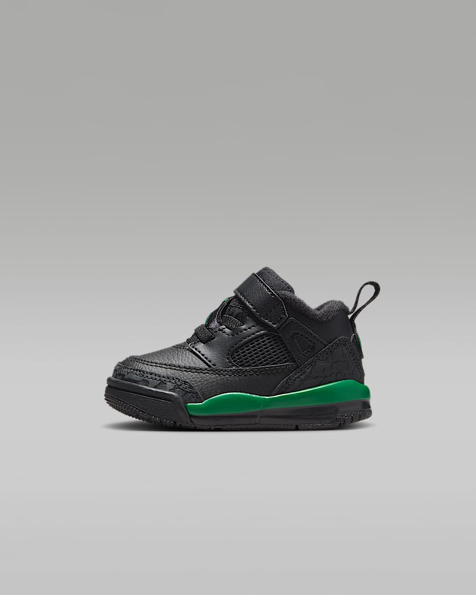Tenis para bebé e infantil Jordan Spizike Low - Negro/Antracita/Verde pino
