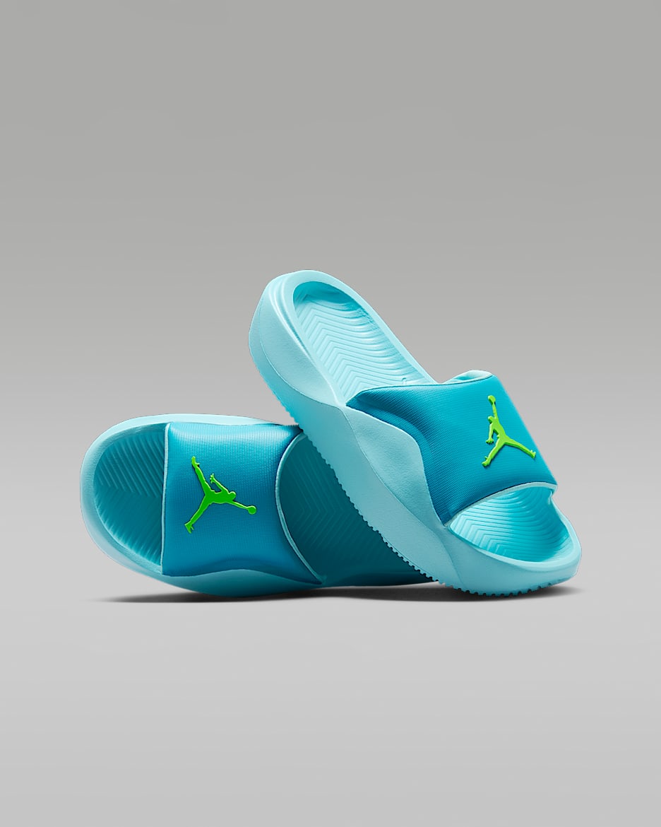 Jordan Franchise Older Kids' Slides - Chlorine Blue/Copa/Electric Green