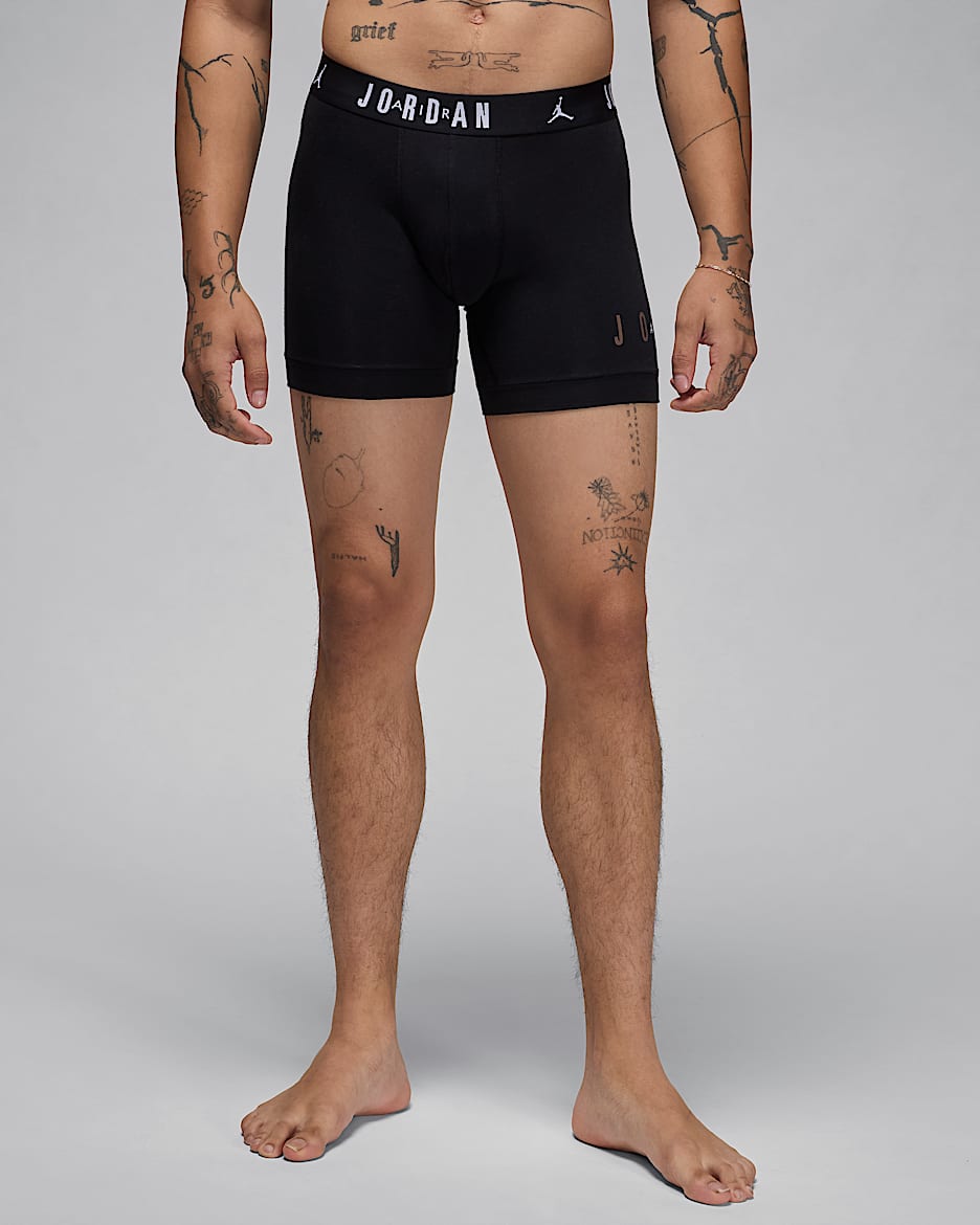 Ropa interior Flight para hombre (paquete de 2) Jordan Dri-FIT Cotton Essentials - Pelaje pardo