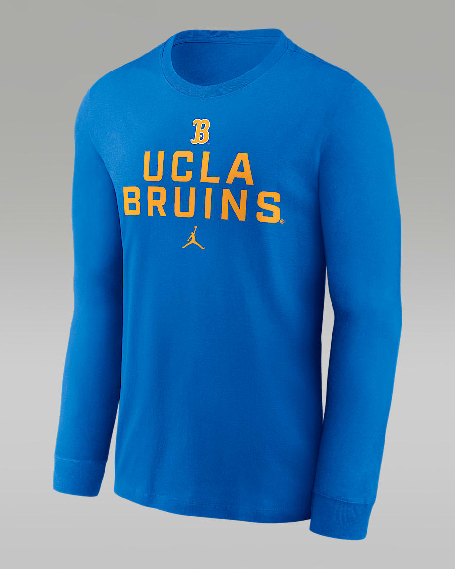 UCLA Sideline Men's Jordan Brand Dri-FIT College Long-Sleeve T-Shirt - Blue