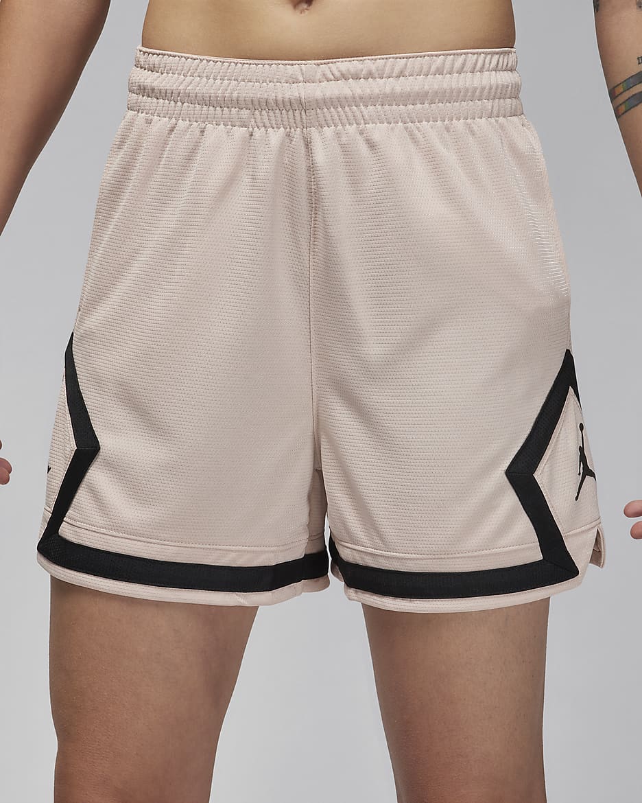 Jordan Sport Women's 10cm (approx.) Diamond Shorts - Particle Beige/Particle Beige/Black/Black