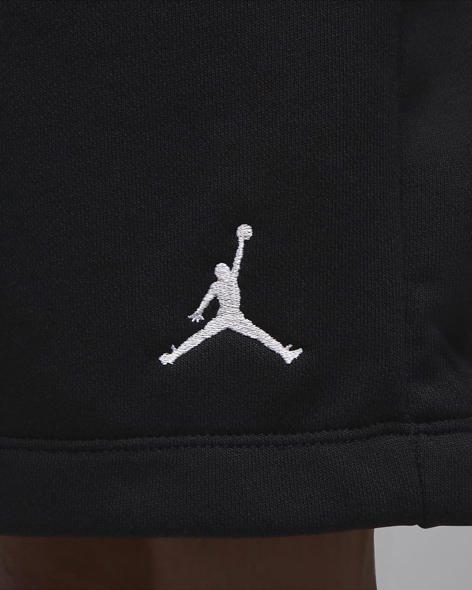 กางเกงขาสั้นผู้ชาย Jordan Brooklyn Fleece - ดำ/ขาว