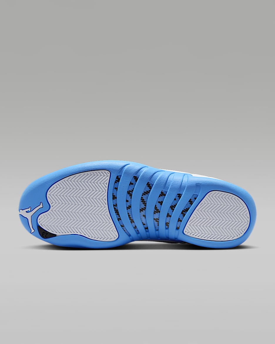 Air Jordan 12 Retro "White and University Blue" Men's Shoes