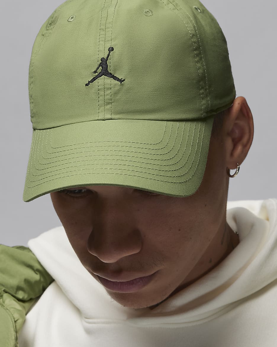 Jordan Club Cap Adjustable Unstructured Hat - Sky J Light Olive/Black