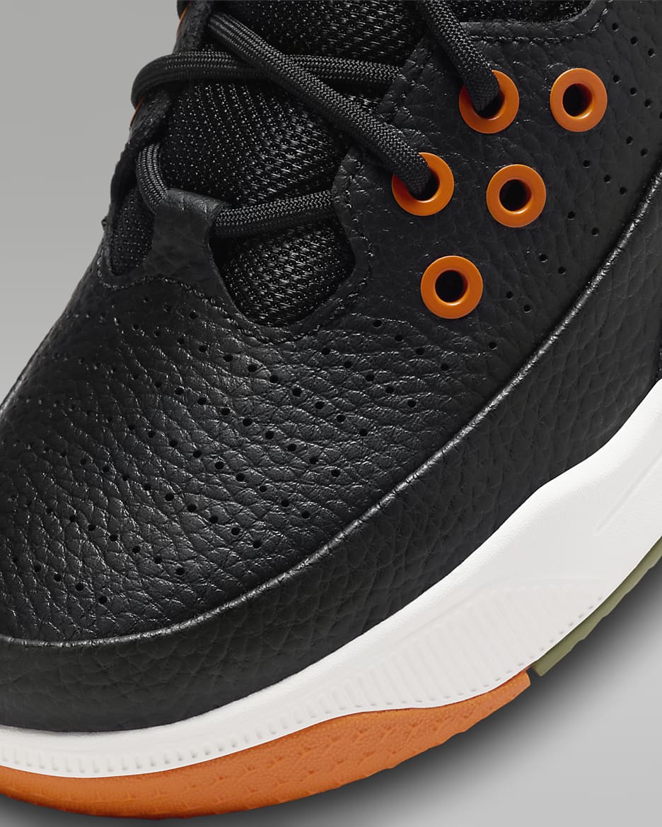 Jordan Max Aura 5 Older Kids' Shoes - Black/Bright Mandarin/Sail/Sky J Light Olive