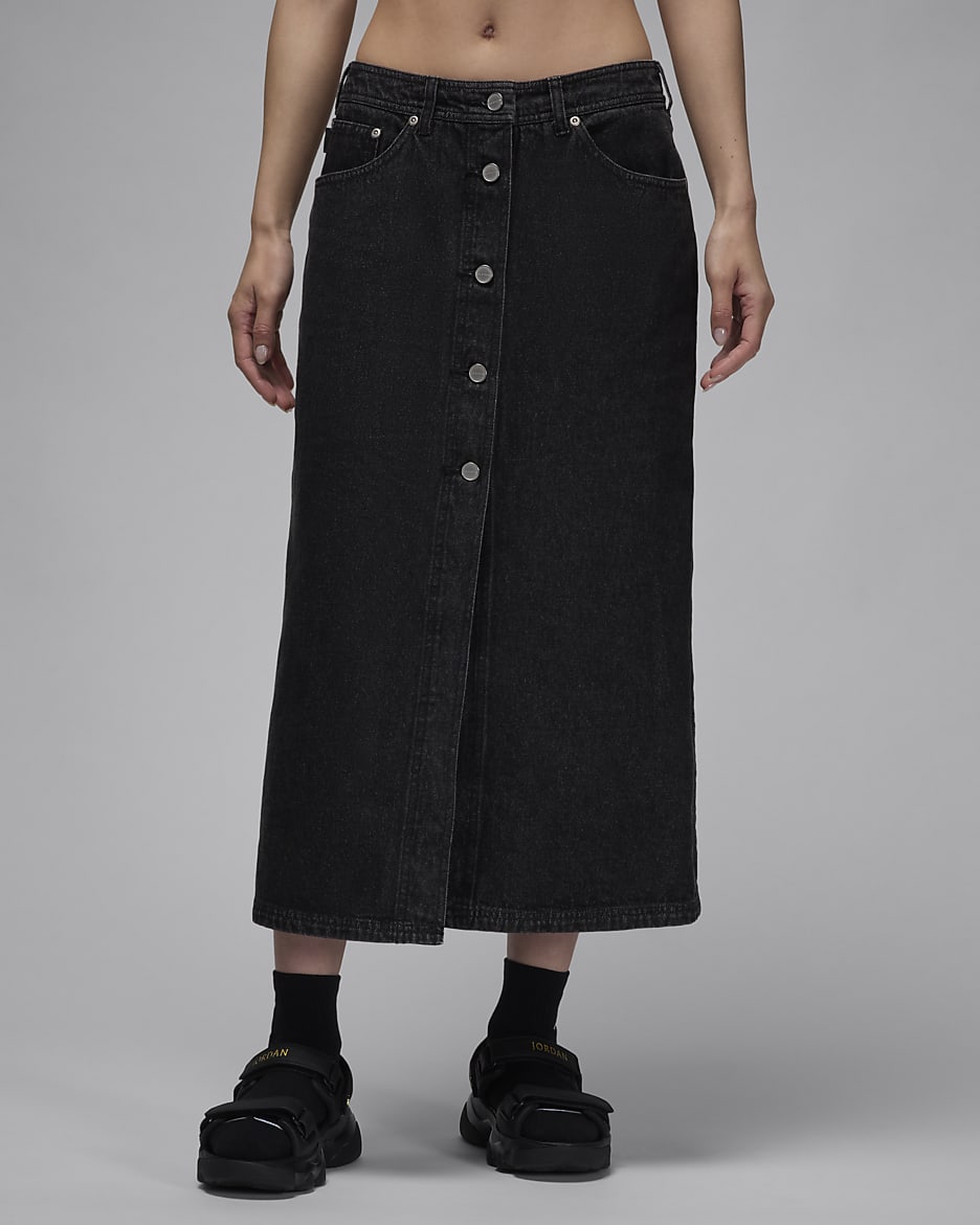 Air Jordan Women's Denim Skirt - Black