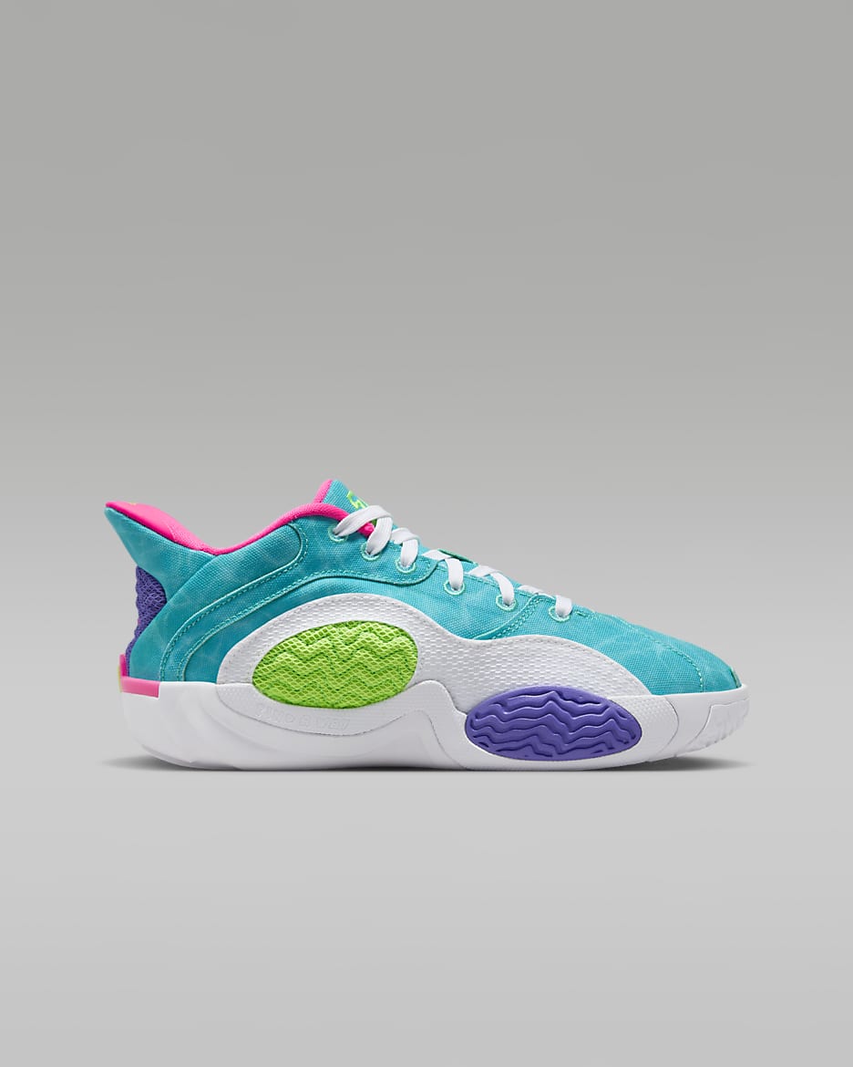 Tenis de básquetbol para niños grandes Tatum 2 - Hiperjade/Blanco/Hiperrosa/Verde strike