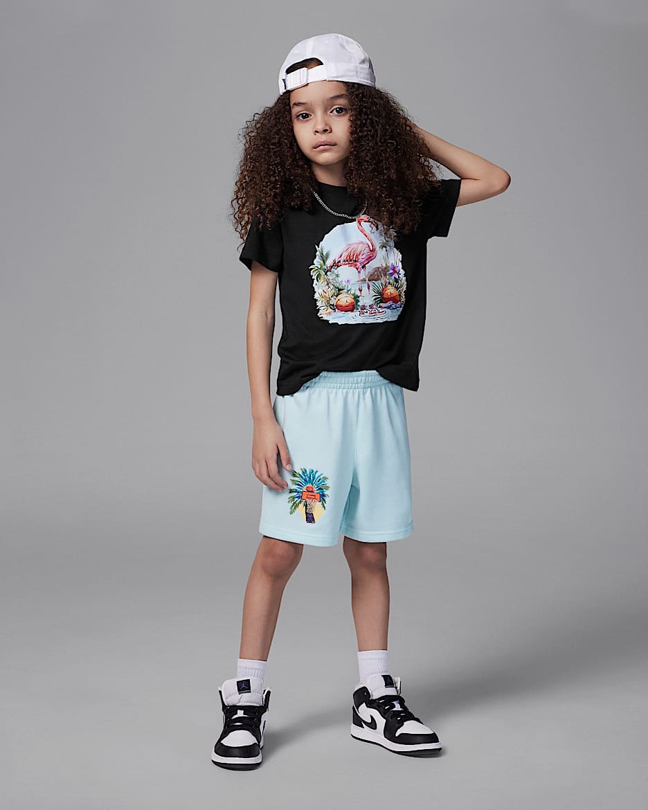 Jordan Flight Essentials Little Kids' Summer Pack 2-Piece Shorts Set - Glacier Blue