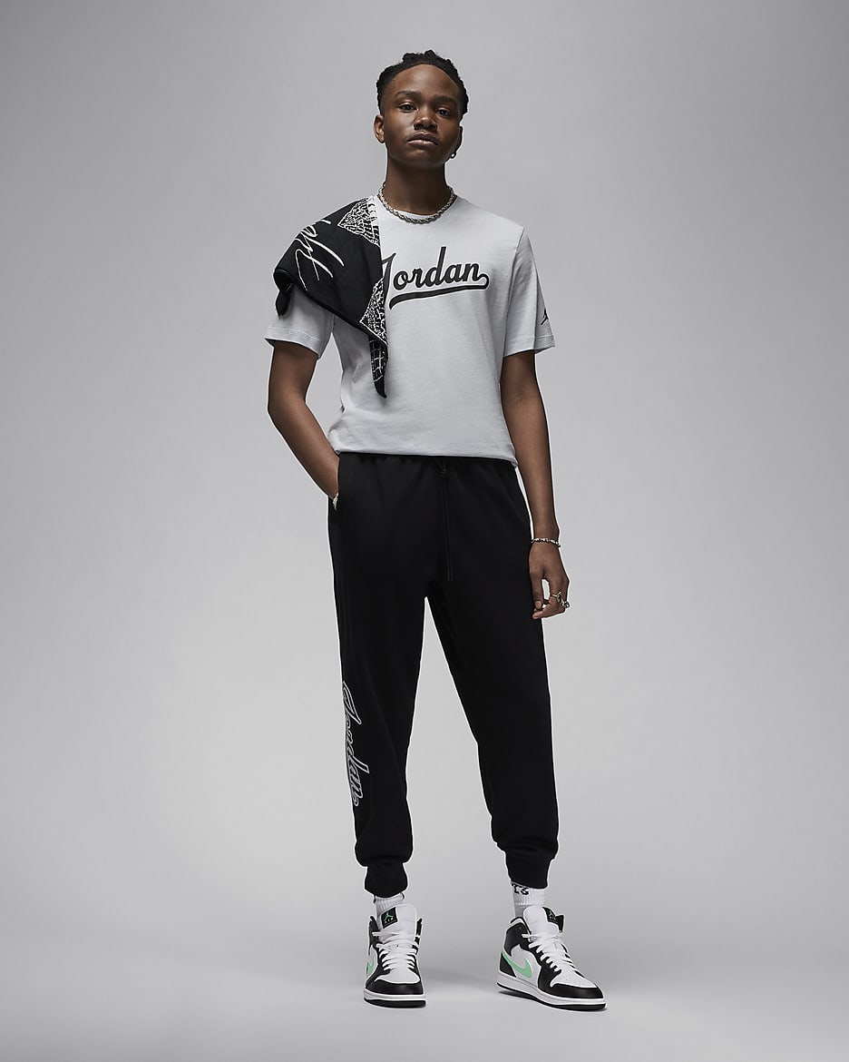 Jordan Flight MVP Men's T-Shirt - Pure Platinum/Black/Black