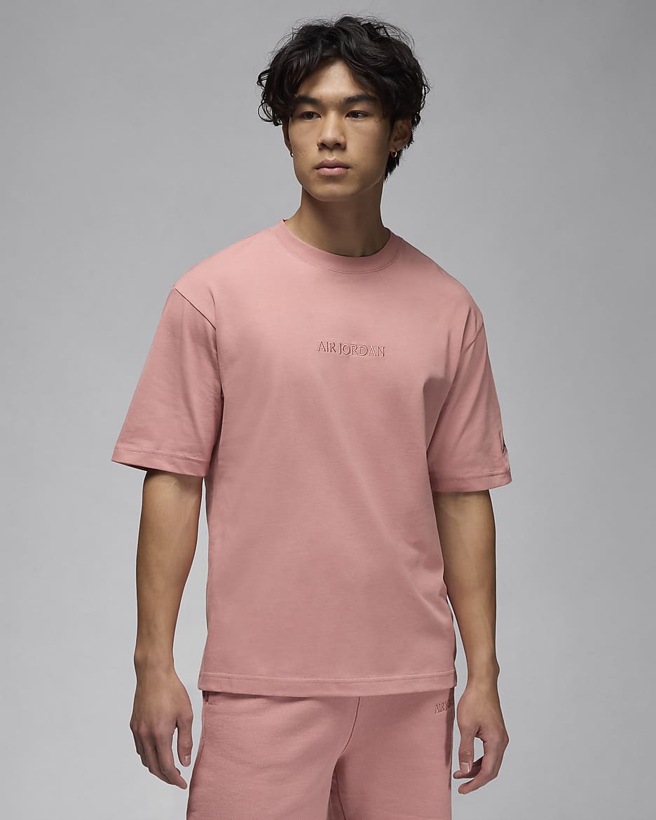 エア ジョーダン ワードマーク メンズ Tシャツ - ラストピンク