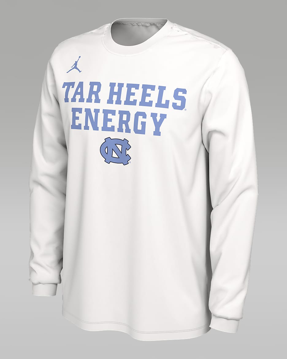 UNC Men's Jordan College Long-Sleeve T-Shirt - White