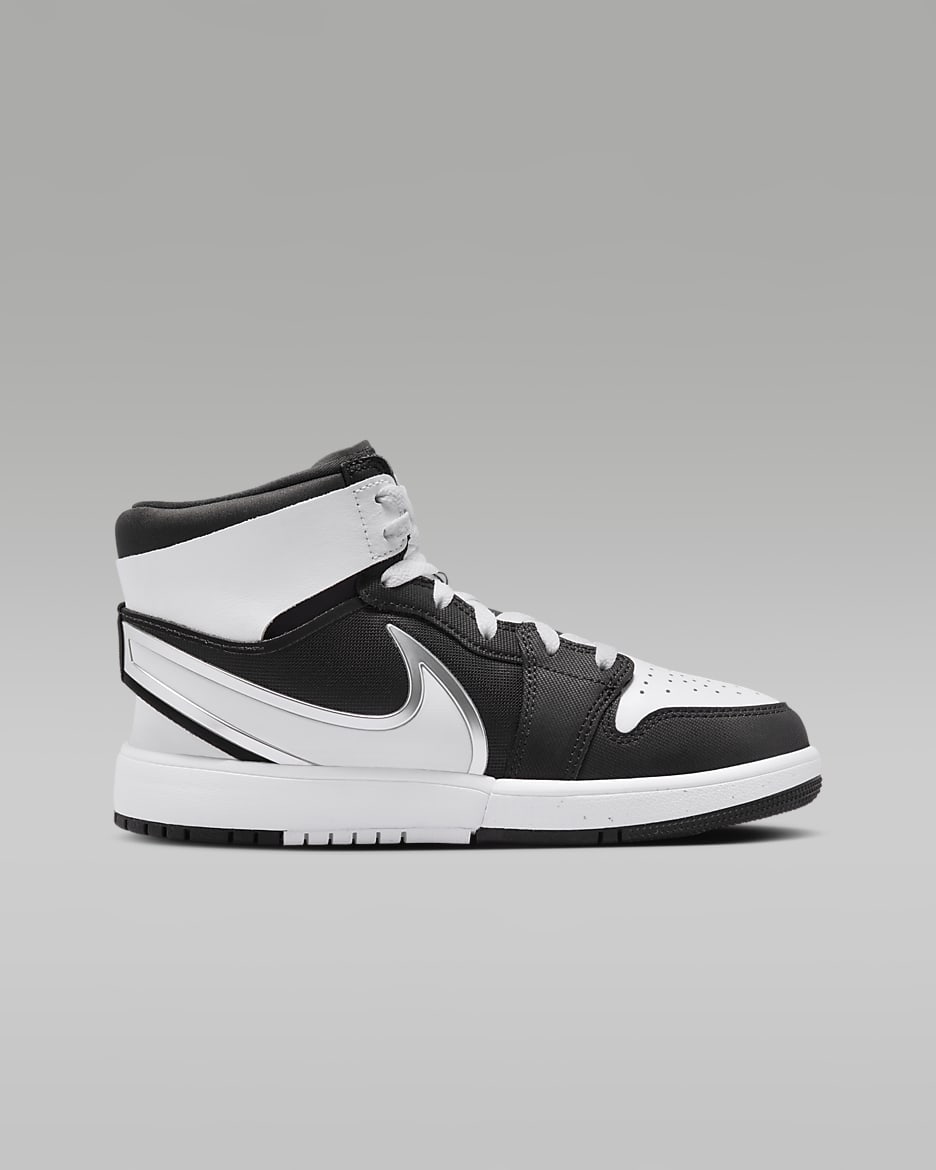 Jordan 1 Mid RM EasyOn Schuh für (ältere Kinder) - Schwarz/Weiß