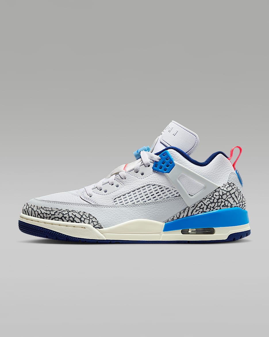 Jordan Spizike Low Herrenschuh - Weiß/Pure Platinum/Blue Void/Hot Lava