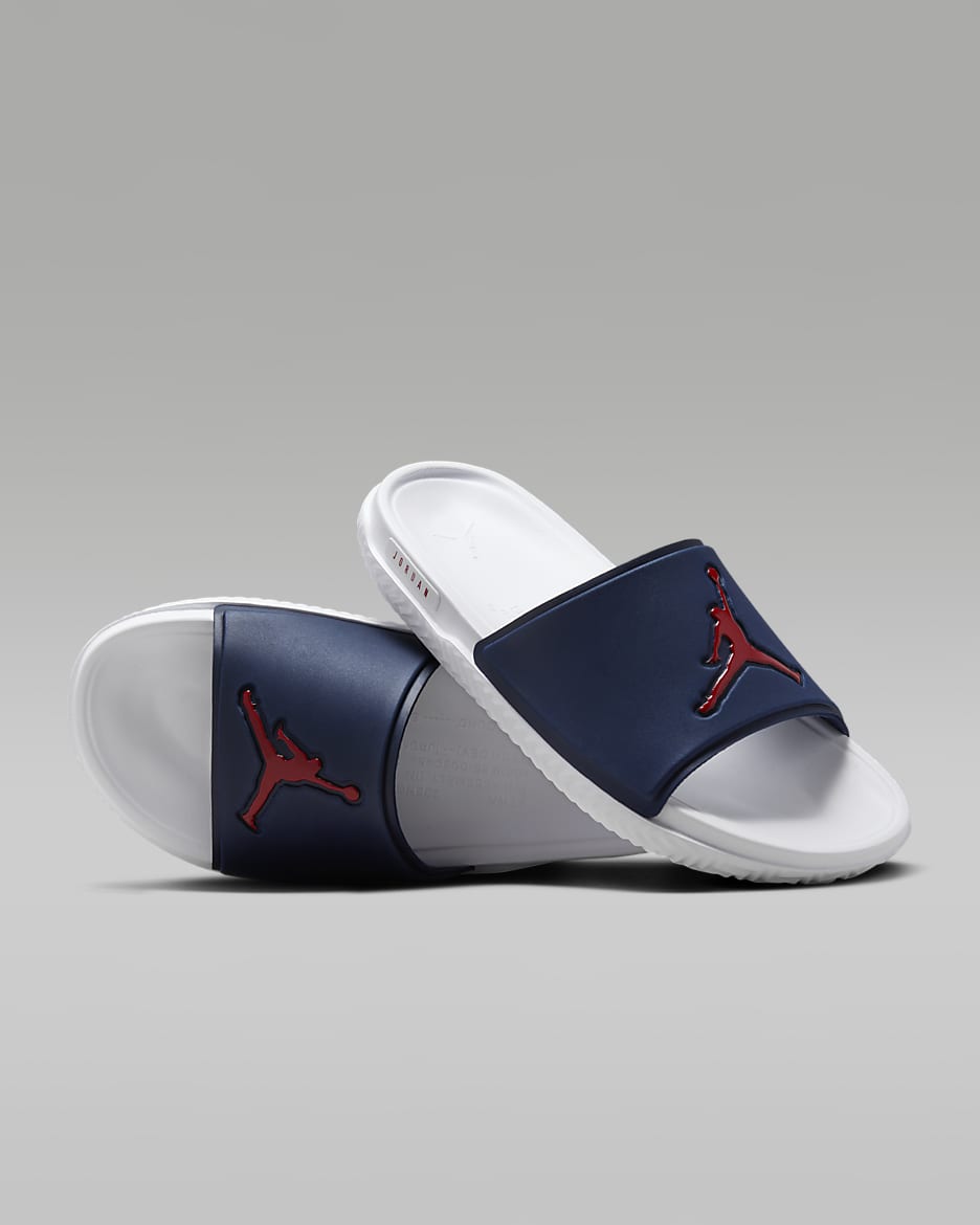 Claquette Jordan Jumpman pour homme - Midnight Navy/Blanc/Gym Red