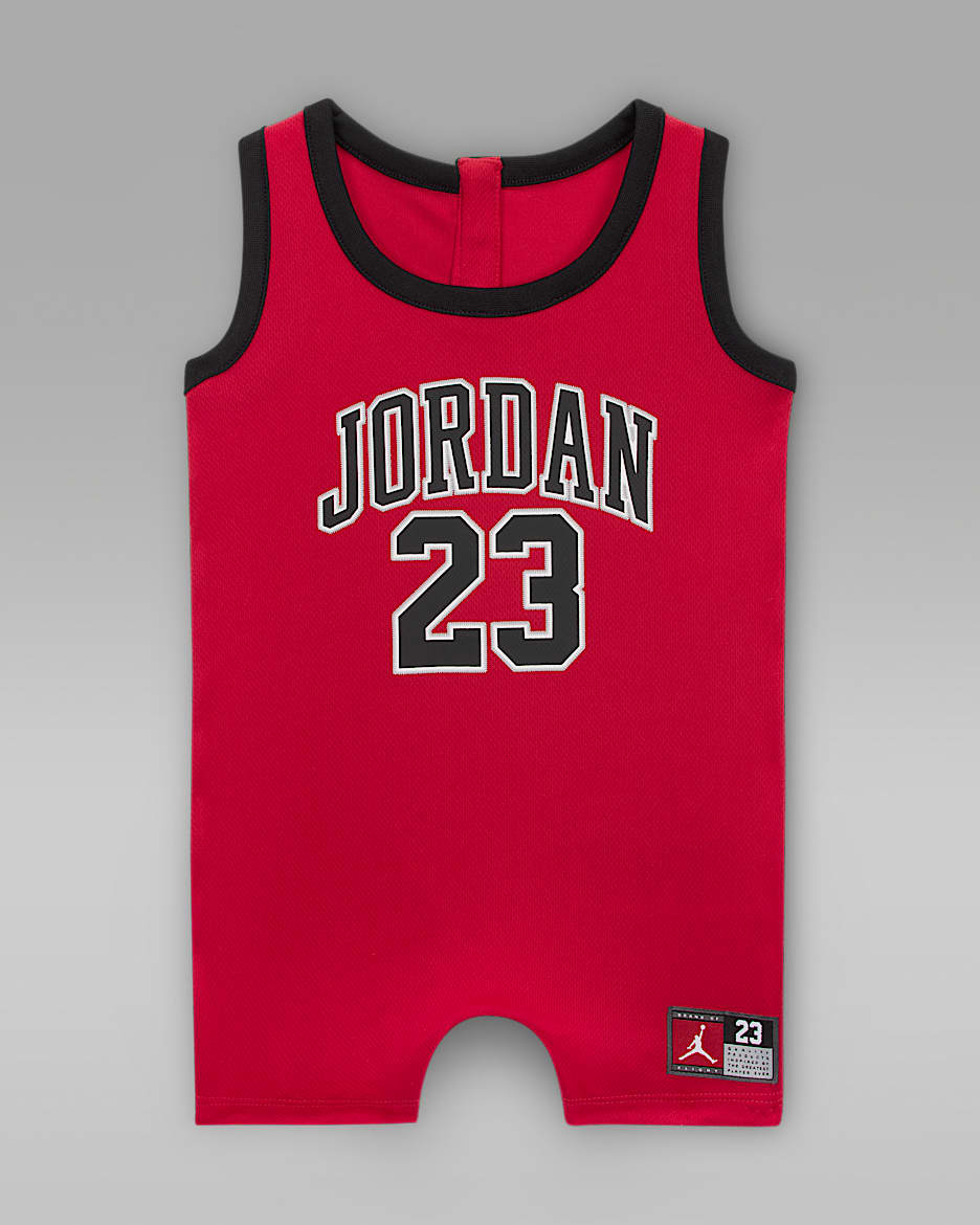 Jordan Baby (12-24M) Jumpman 23 Jersey Romper - Gym Red