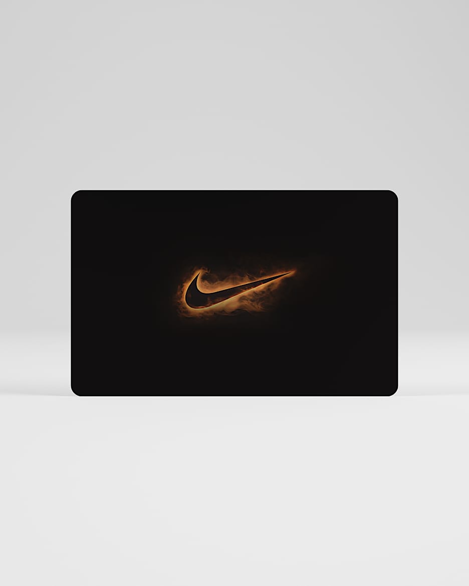 La tarjeta de regalo Nike se envía por correo en una minicaja de tenis Nike - Negro