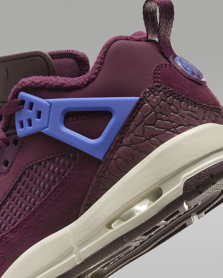 Jordan Spizike Low Big Kids' Shoes - Bordeaux/Sail/Hyper Royal