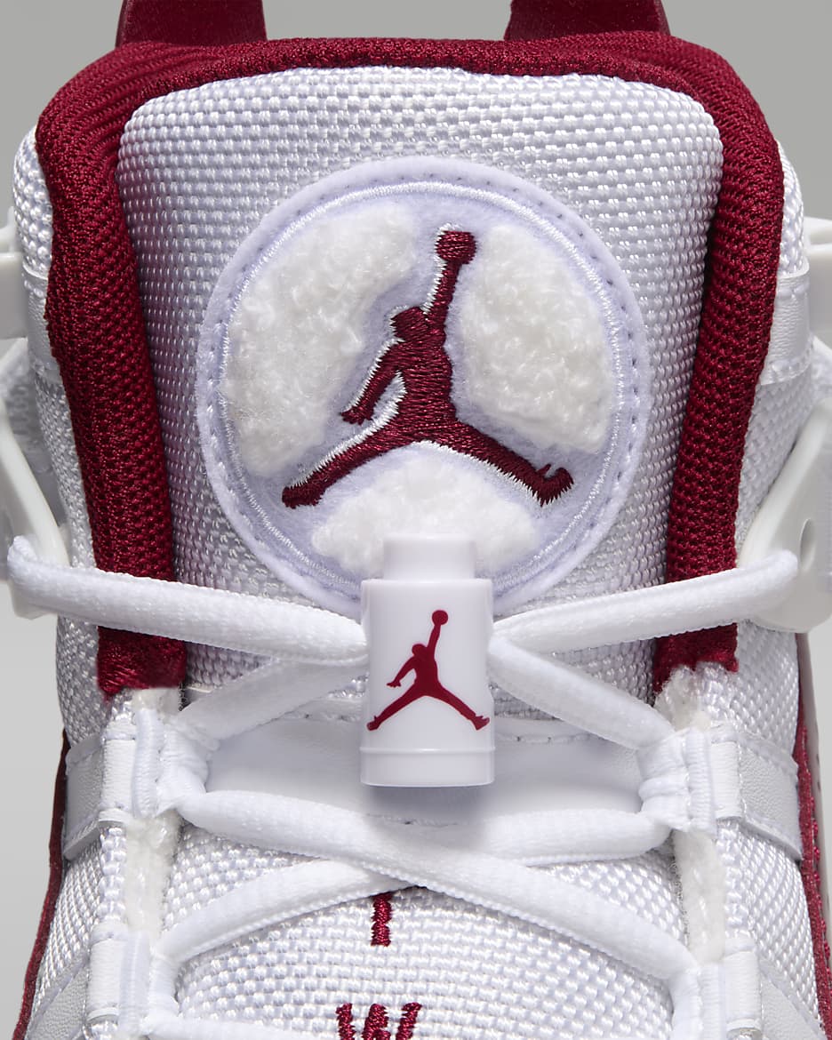 Tenis para niños grandes Jordan 6 Rings - Blanco/Rojo team