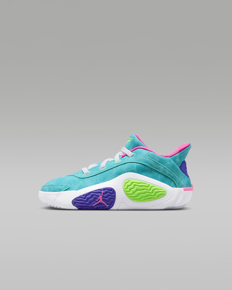 Tatum 2 Younger Kids' Shoes - Hyper Jade/White/Hyper Pink/Green Strike