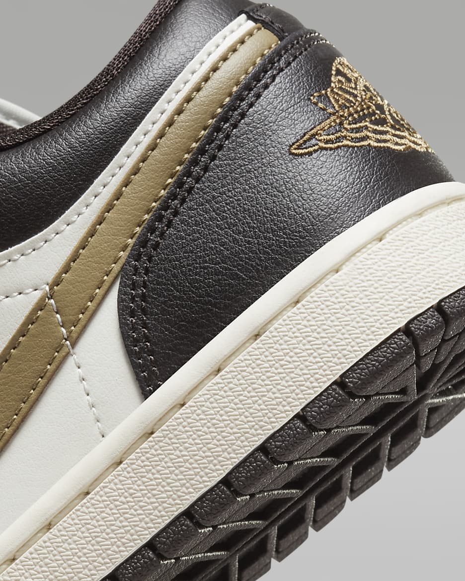 Air Jordan 1 Low Women's Shoes - Shadow Brown/Sail/Brown Kelp