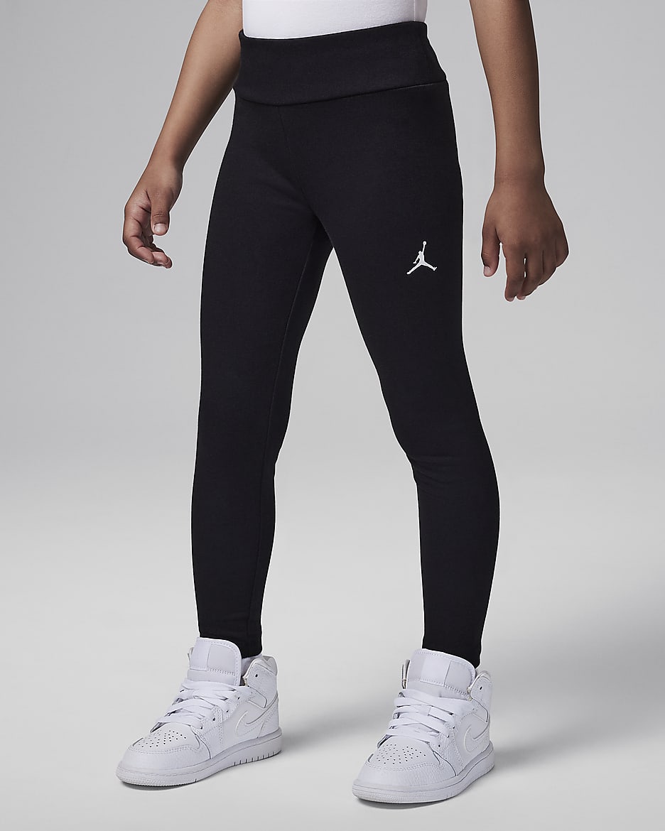 Leggings para niños talla pequeña Jordan Dri-FIT Essentials - Negro