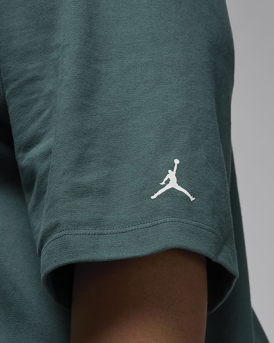 Playera con gráfico para mujer Jordan Flight Heritage (talla grande) - Verde oxidado