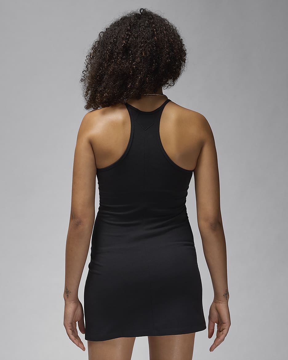 Robe en maille slim Jordan pour femme - Noir/Blanc