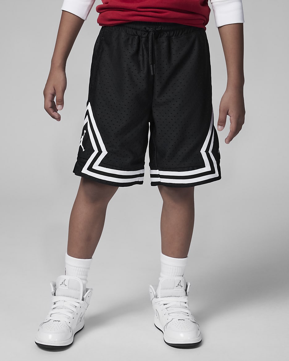 Shorts para niños pequeños Jordan Dri-FIT - Negro