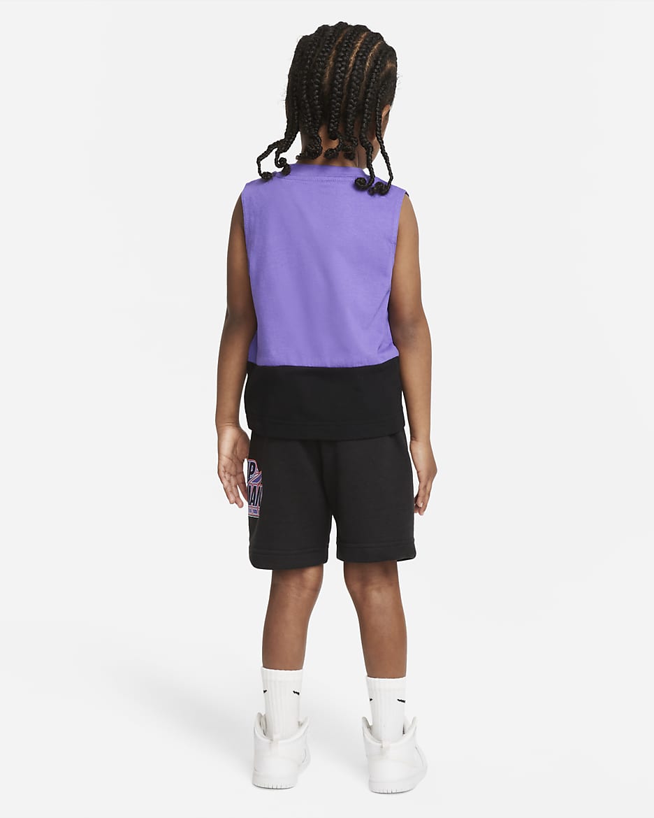 Jordan Toddler Tank Top and Shorts Set - Black