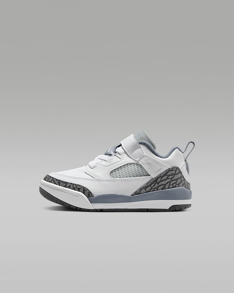 Jordan Spizike Low Schuh für jüngere Kinder - Weiß/Anthracite/Wolf Grey/Cool Grey