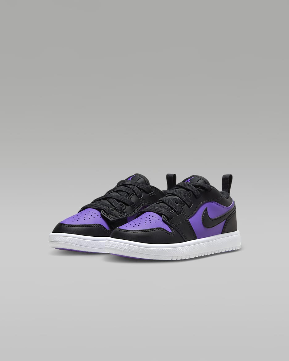 Jordan 1 Low Alt Younger Kids' Shoes - Purple Venom/White/Black