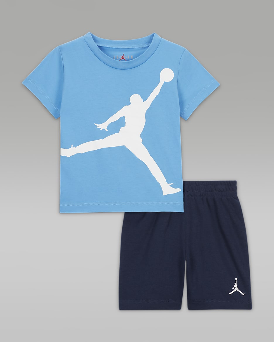 Jordan Baby (12-24M) Jumpman 2-Piece Shorts Set - Midnight Navy