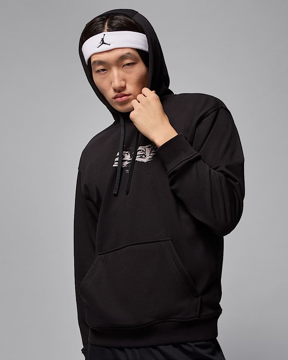 Jordan Sport Crossover Dri-FIT-Hoodie mit Grafik (Herren) - Schwarz/Weiß