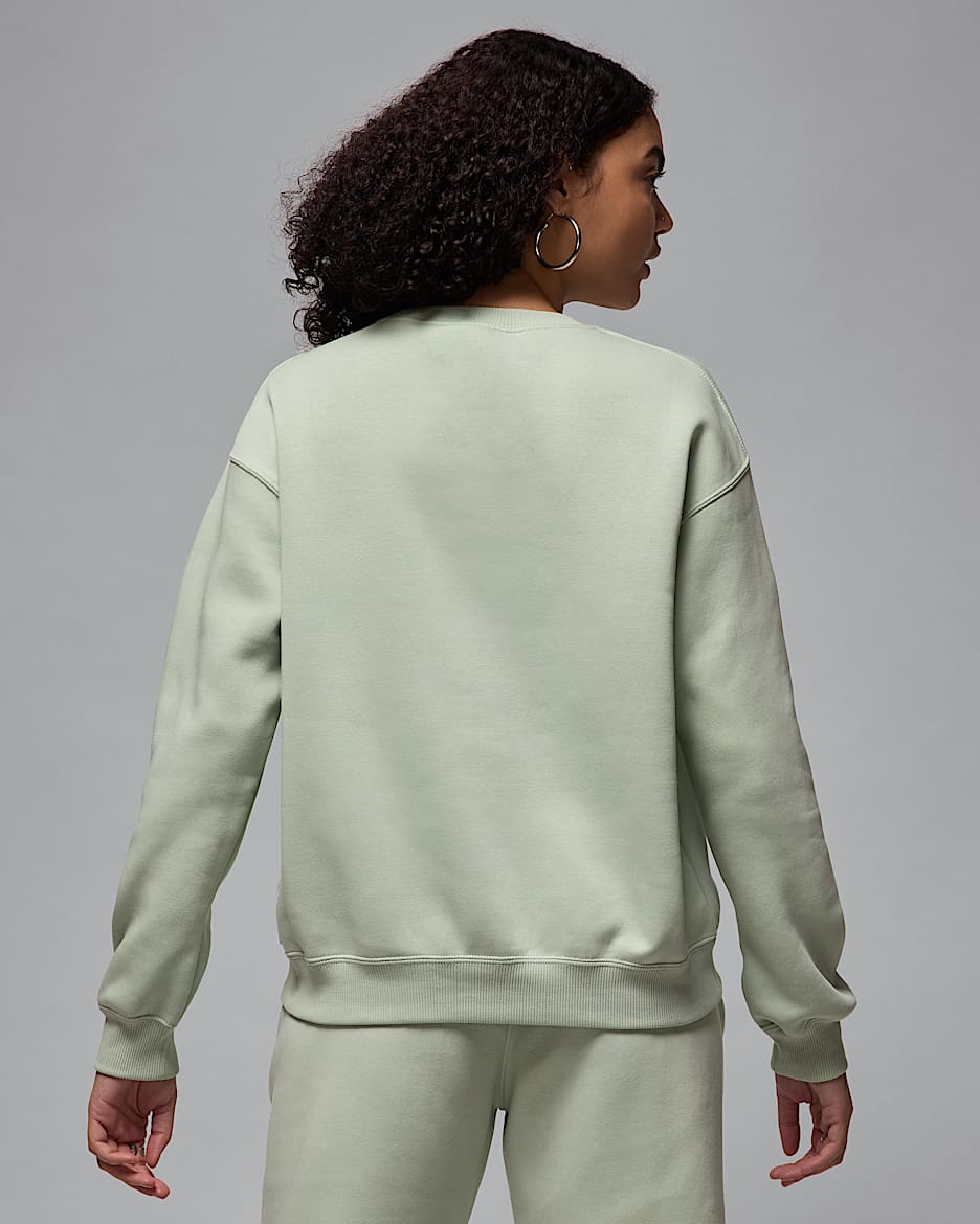 Felpa a girocollo Jordan Brooklyn Fleece – Donna - Seafoam/Bianco