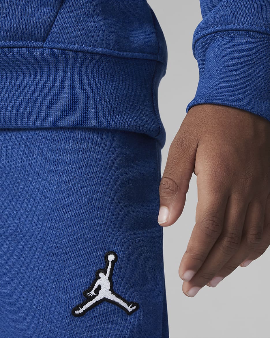 Ensemble avec sweat à capuche et pantalon en tissu Fleece Essentials Jordan pour Jeune enfant - True Blue