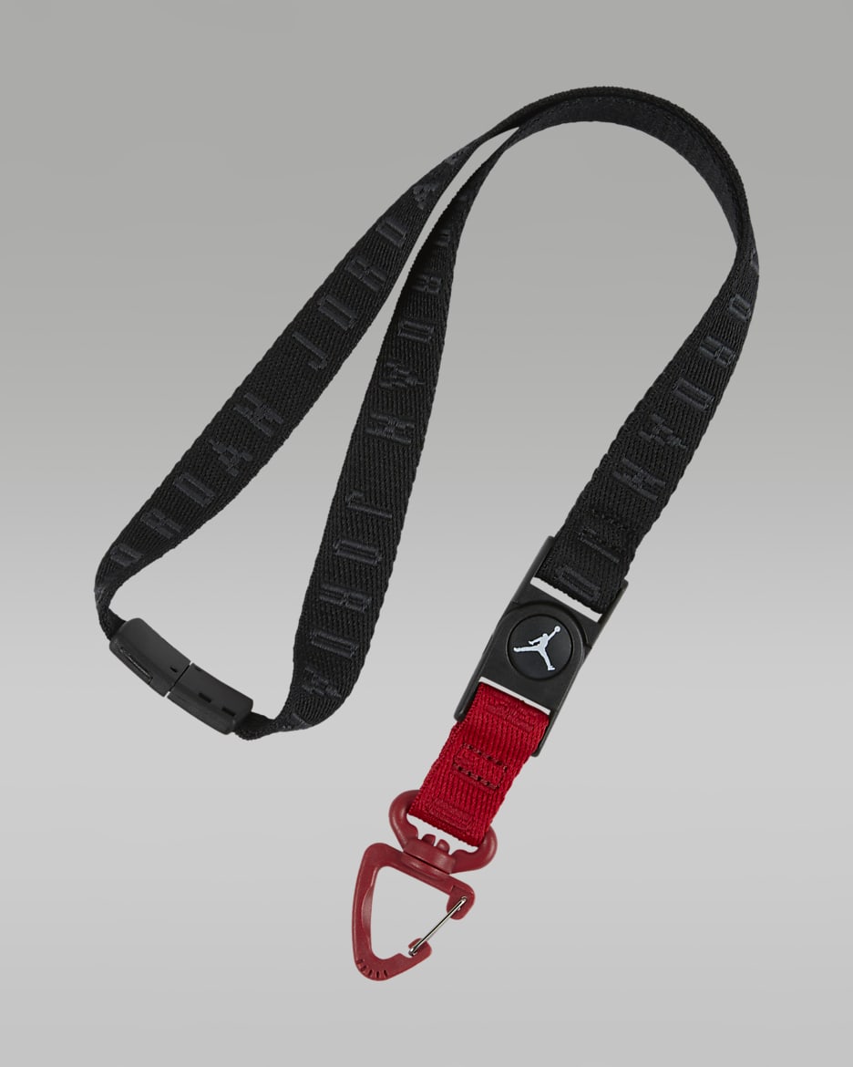 Cordón Jordan Flight - Negro/Rojo gimnasio/Blanco