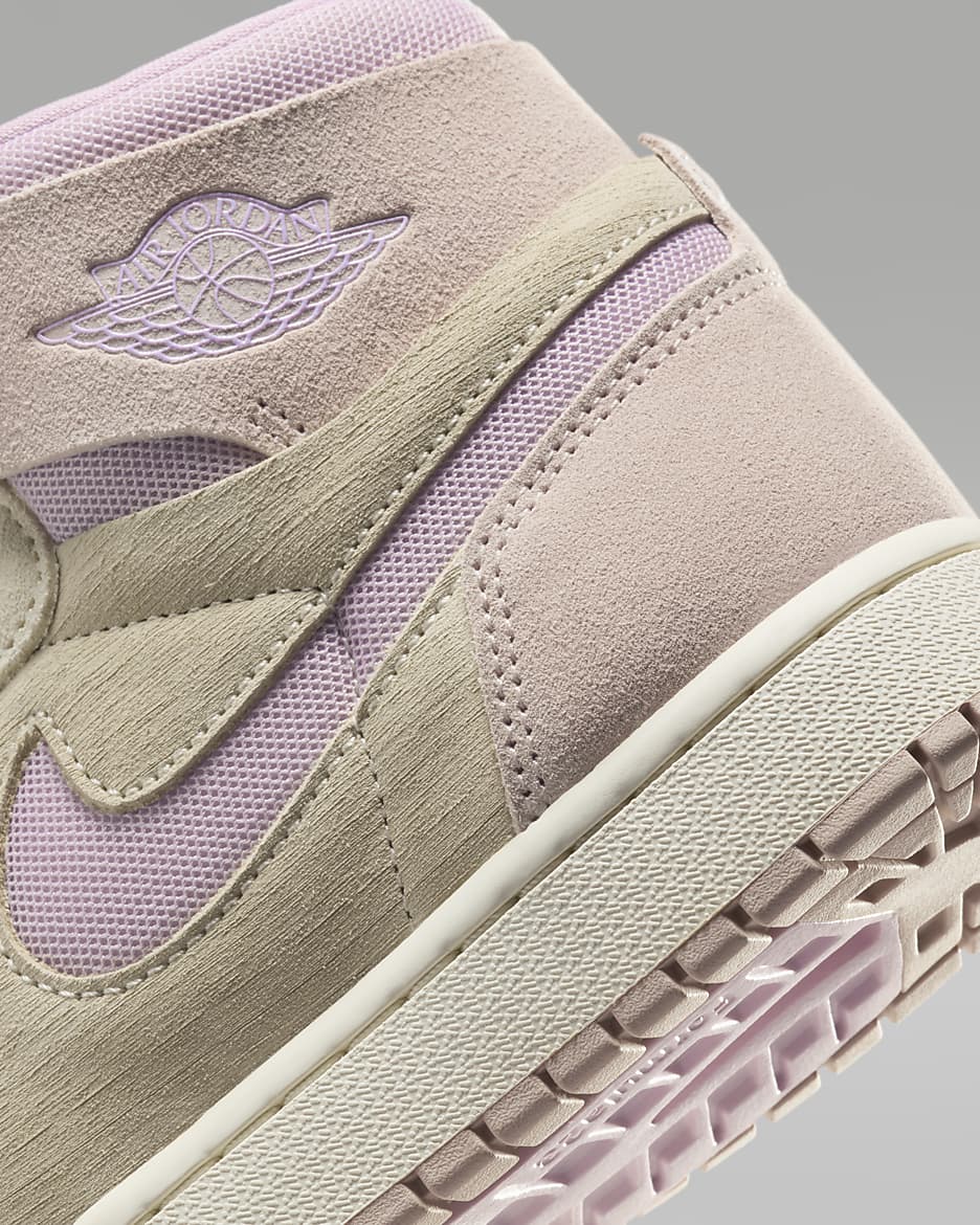 Air Jordan 1 Zoom CMFT 2 Women's Shoes - Muslin/Particle Beige/Sail/Plum Chalk