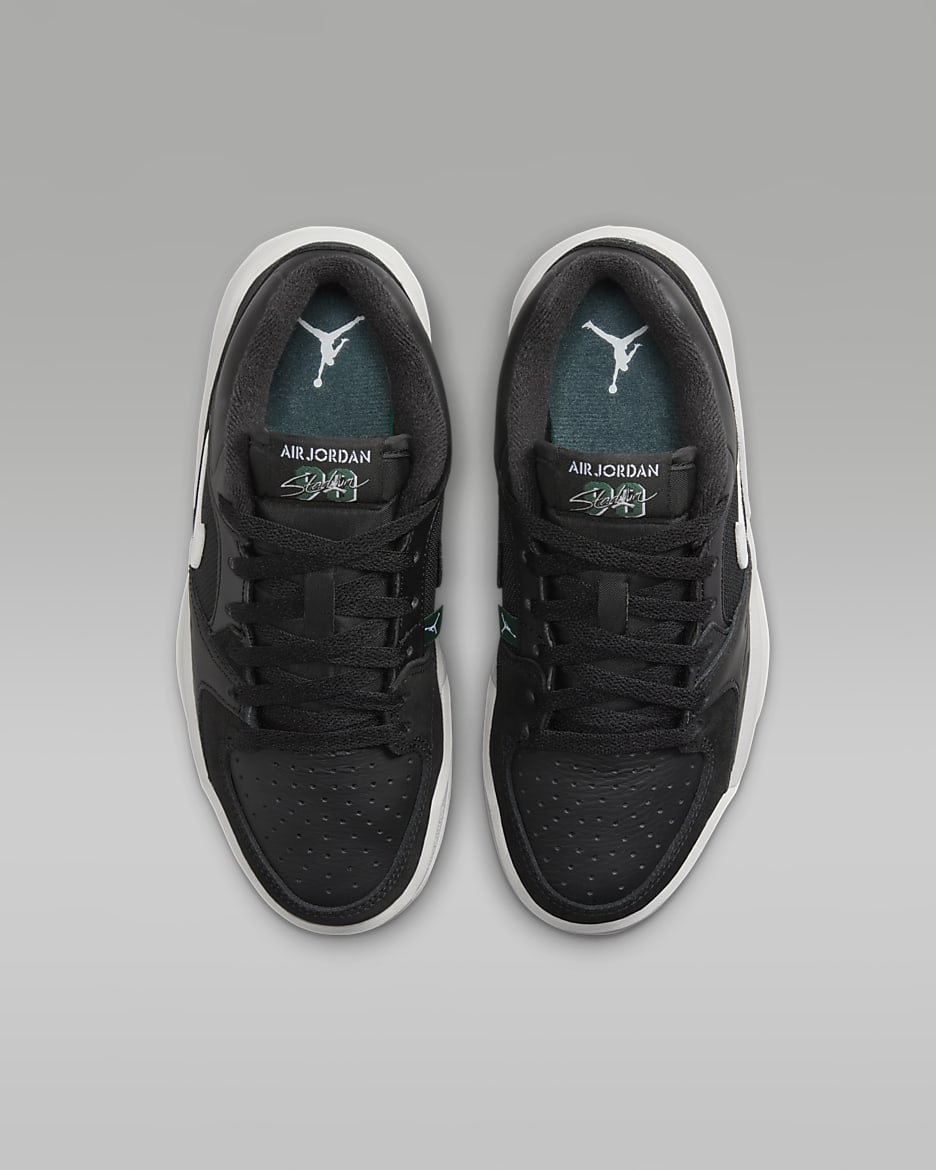 Jordan Stadium 90 Older Kids' Shoes - Black/Neutral Grey/Oxidised Green/White