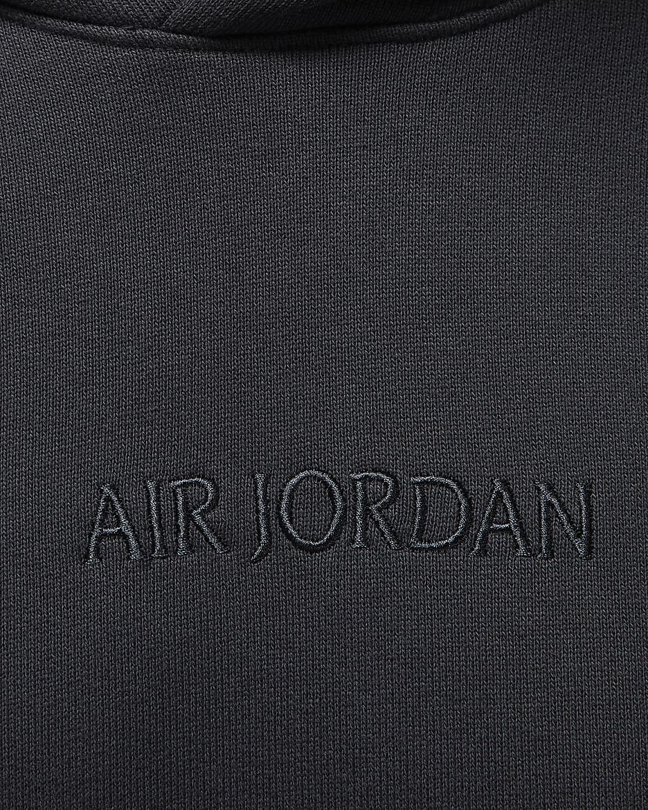 Air Jordan Wordmark Men's Fleece Hoodie - Off-Noir