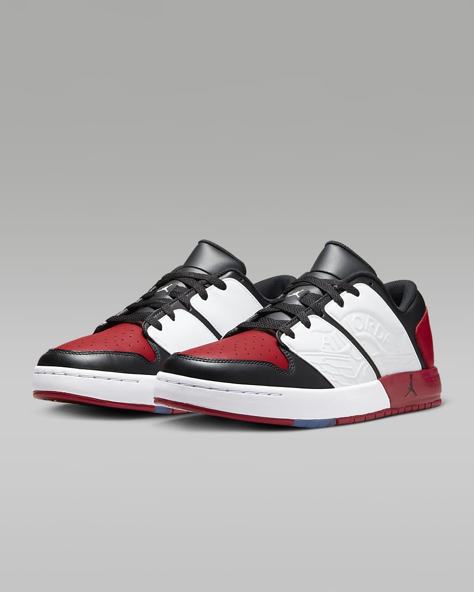 Jordan Nu Retro 1 低筒男鞋 - Varsity Red/白色/黑色