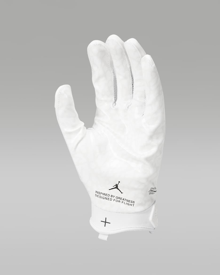 Jordan Fly Lock Football Gloves (1 Pair) - White