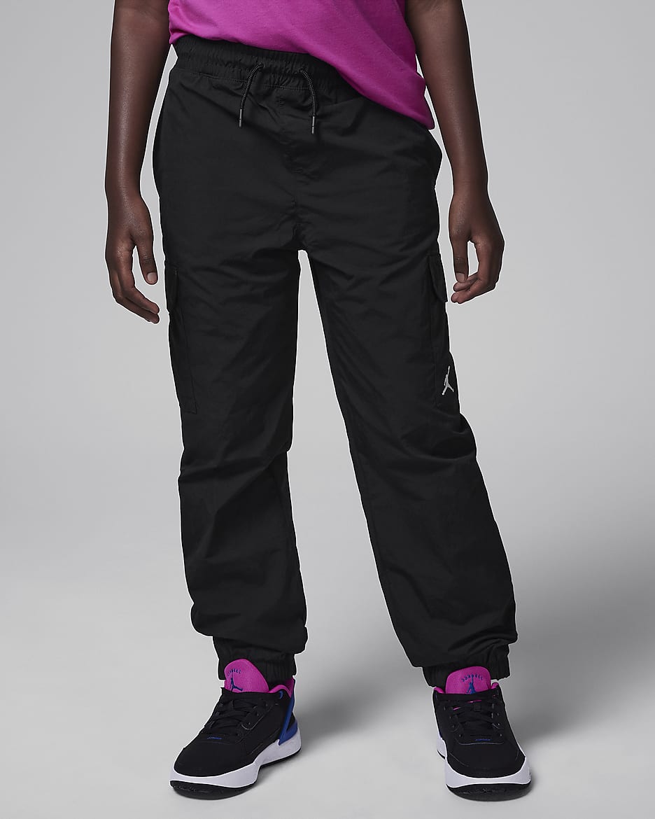 Jordan Big Kids' MJ Double Cargo Pants - Black