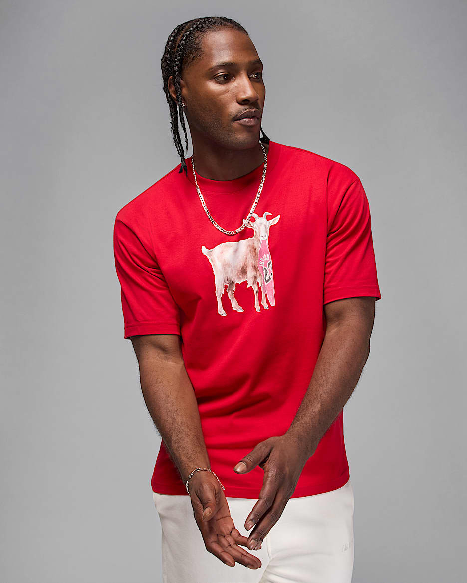T-shirt Jordan – Uomo - Gym Red/Nero