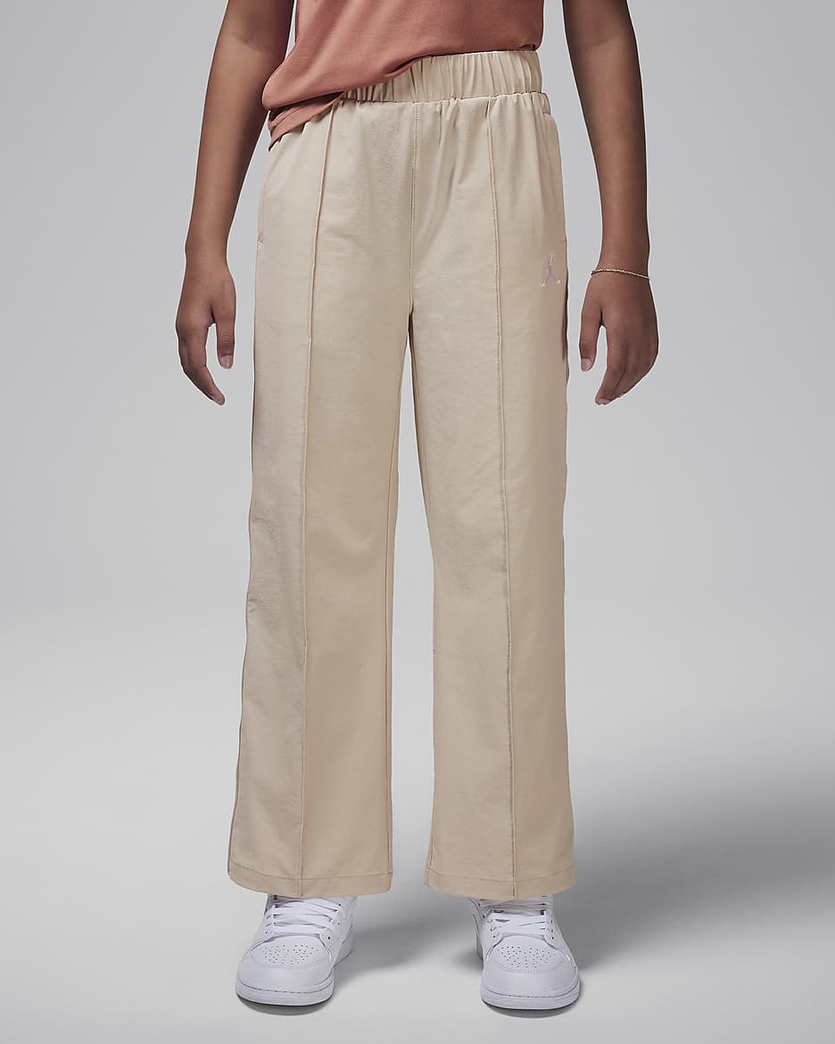 Jordan Older Kids' Jumpman Woven Taping Trousers - Legend Light Brown