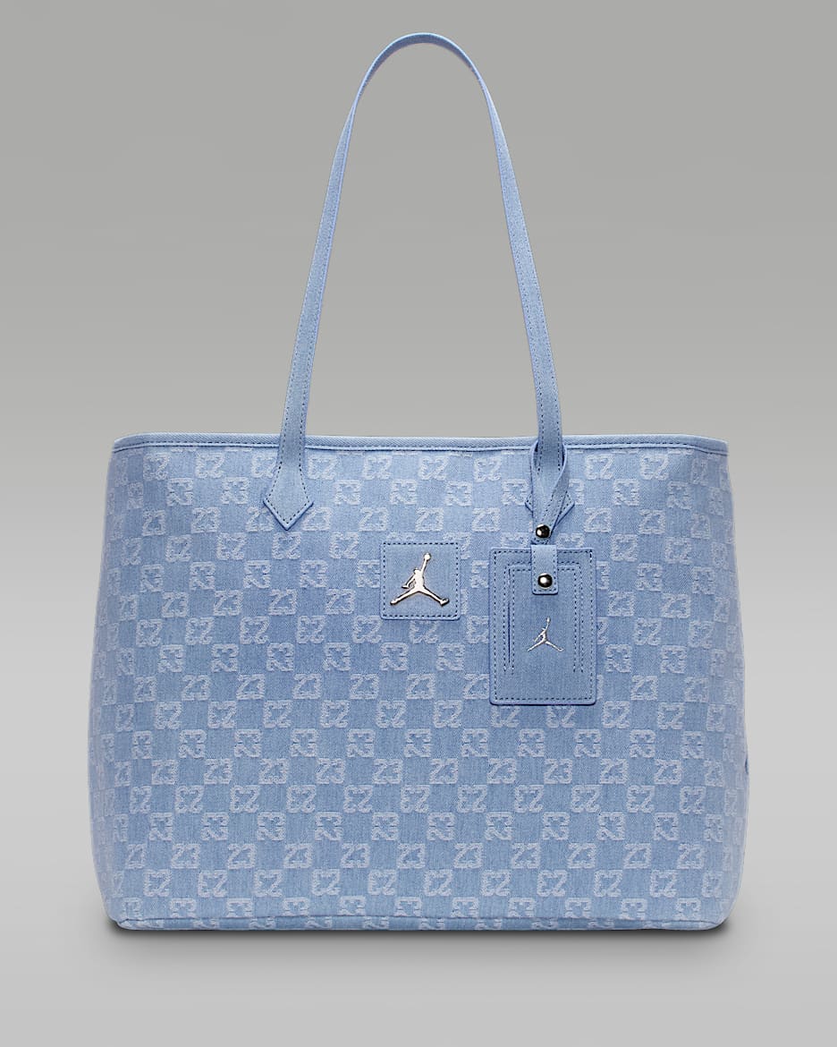 ジョーダン モノグラム トートバッグ (32L) - デニム