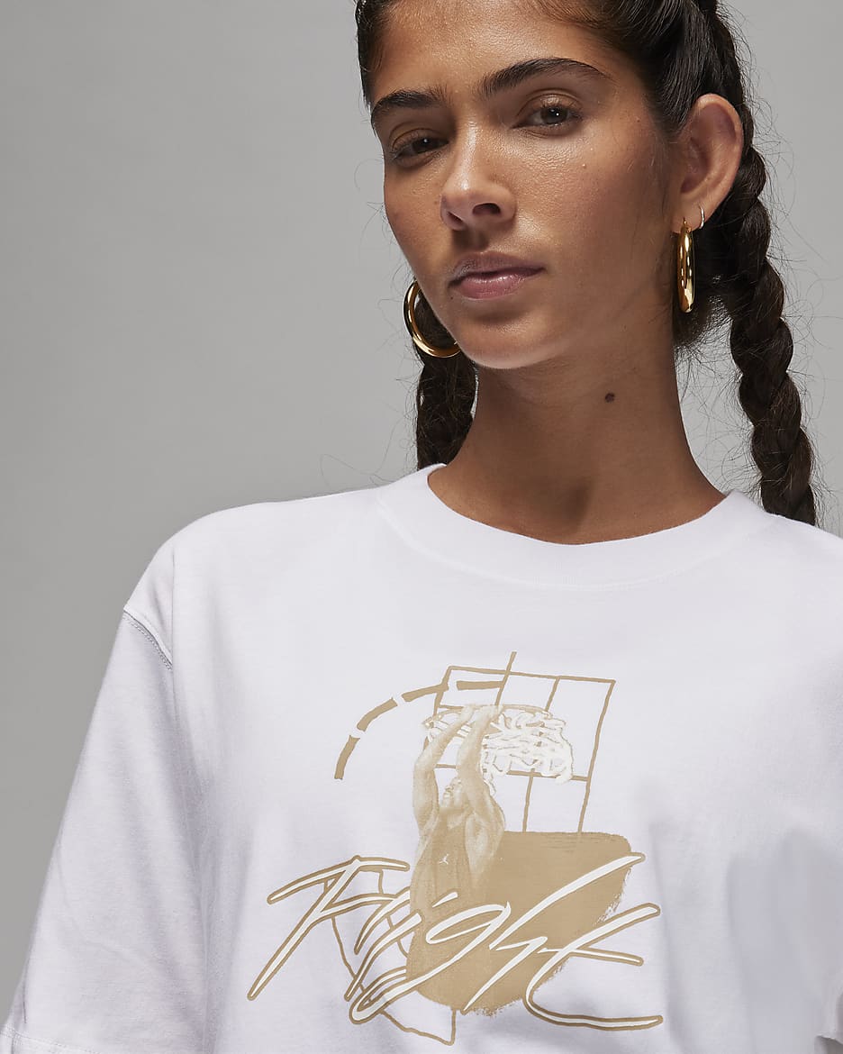 Jordan Women's Graphic T-Shirt - White/Desert