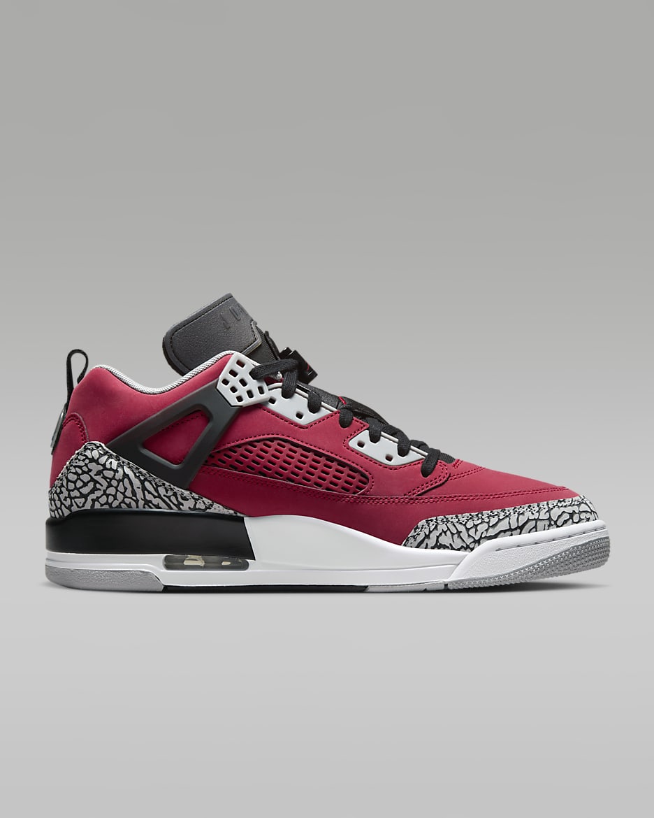 รองเท้าผู้ชาย Jordan Spizike Low - Gym Red/Wolf Grey/Cool Grey/ดำ