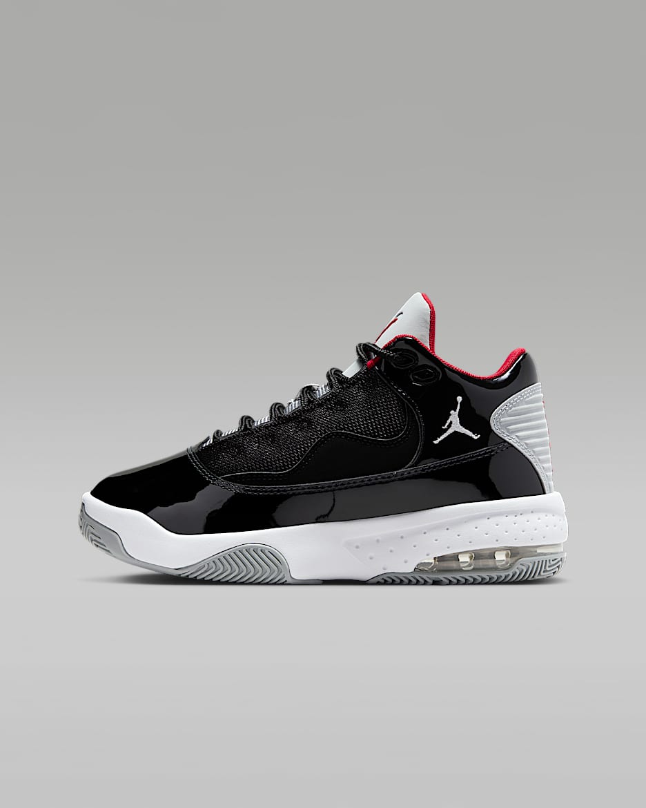 Jordan Max Aura 2 Older Kids' Shoe - Black/White/Wolf Grey/Gym Red