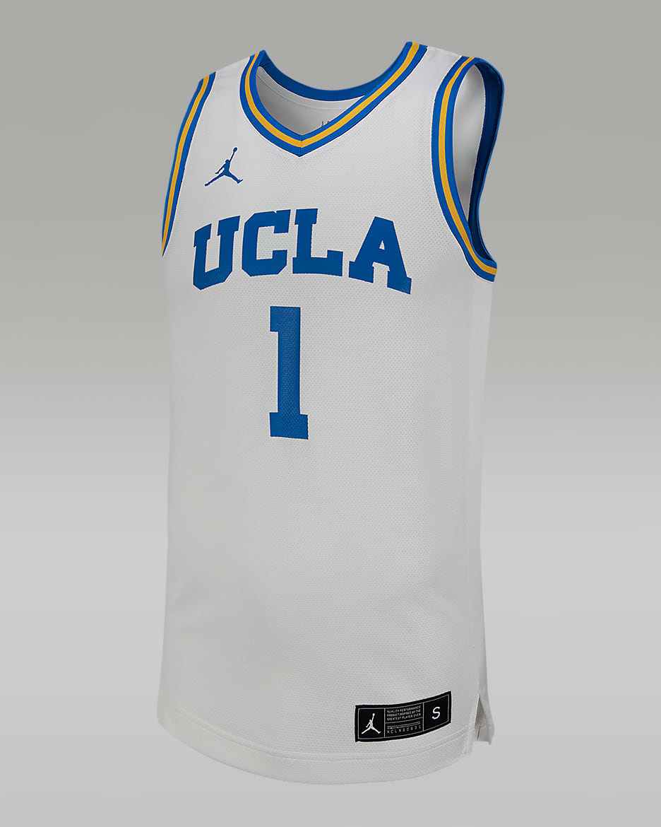 Jersey de básquetbol universitario Jordan Replica Kiki Rice UCLA - Blanco